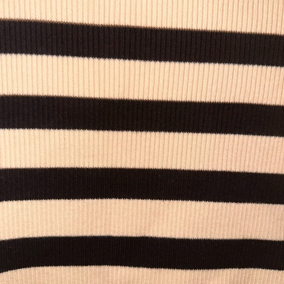 Current/Elliott womens Black and Cream Striped ribbed sweater 2 M fall winter - Picture 7 of 8
